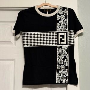 Fendi Black & White Vintage T-shirt